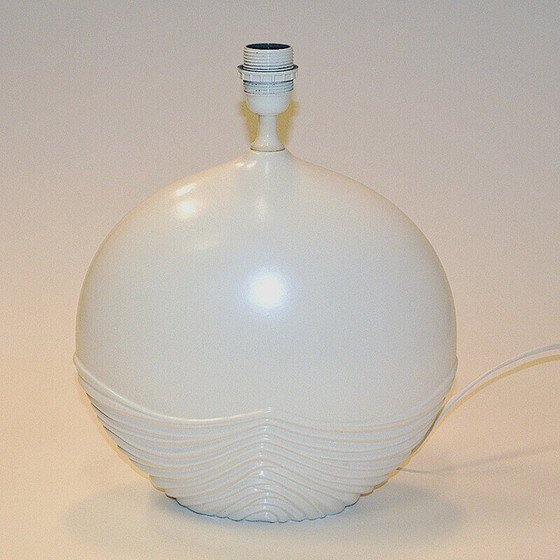Image 1 of Vintage oval ceramic table lamp, Italy, 1980