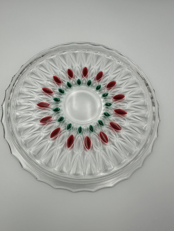 Image 1 of Walther Glass Cake Dish West Germany