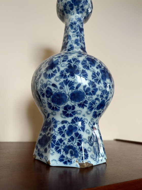 Image 1 of Delft Gourd Vase 18th century