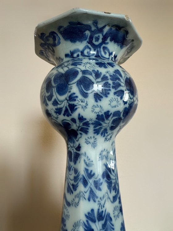 Image 1 of Delft Gourd Vase 18th century