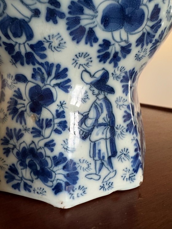 Image 1 of Delft Gourd Vase 18th century