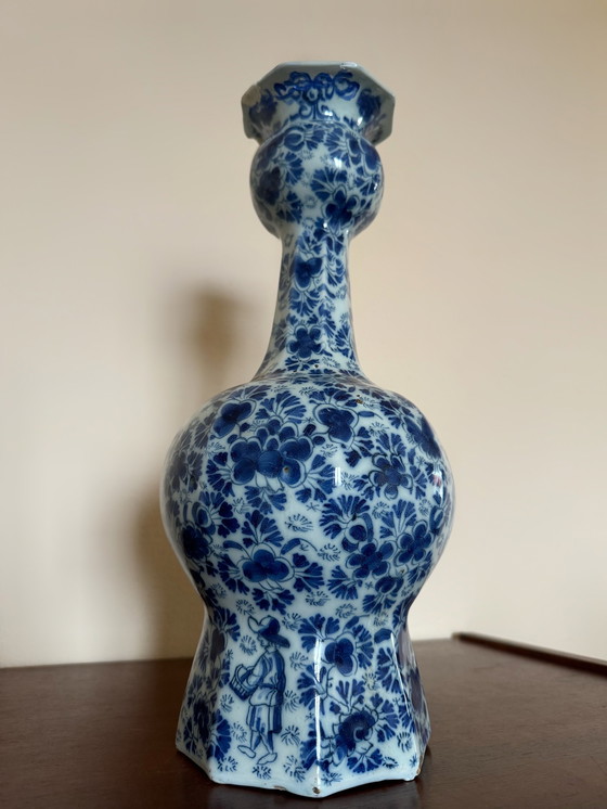 Image 1 of Delft Gourd Vase 18th century