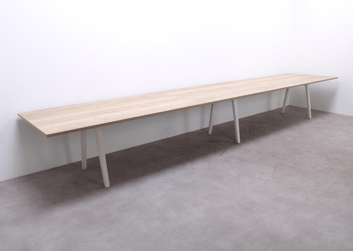 Vitra Joyn 2 Meeting Table White / Robust Oak