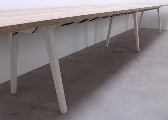 Image 1 of Vitra Joyn 2 Meeting Table White / Robust Oak