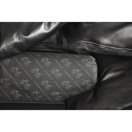 Image 1 of Coppia di poltrone vintage in pelle grigia di Jens Juul Eilersen per Niels Eilersen, 1970