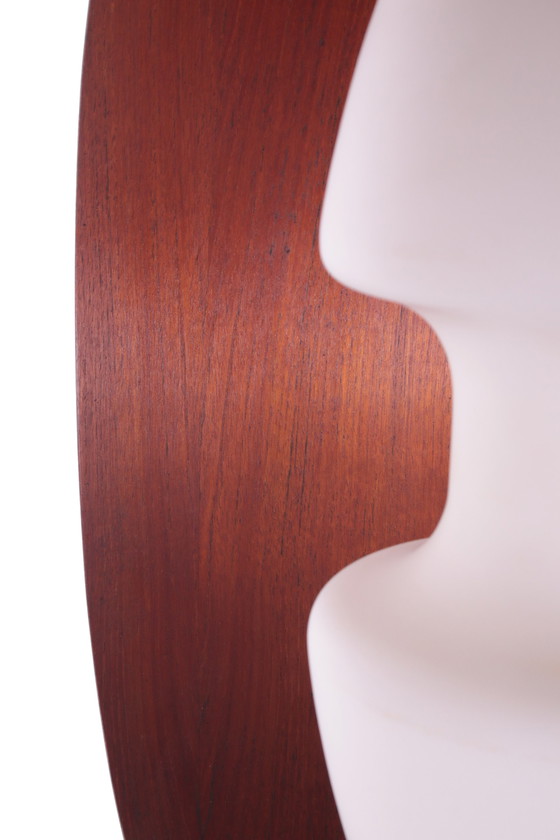 Image 1 of Design floor lamp with wooden slat, France 1960s