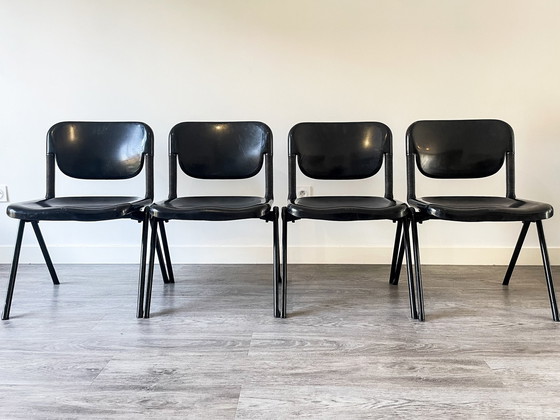 Image 1 of 4x Vertebra Chairs 1976 By Ambasz And Piretti For Castelli