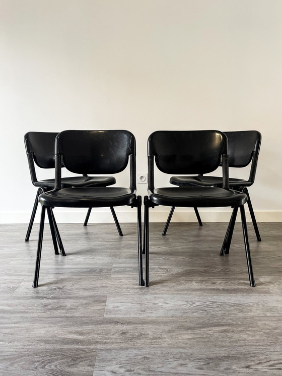 Image 1 of 4x Vertebra Chairs 1976 By Ambasz And Piretti For Castelli