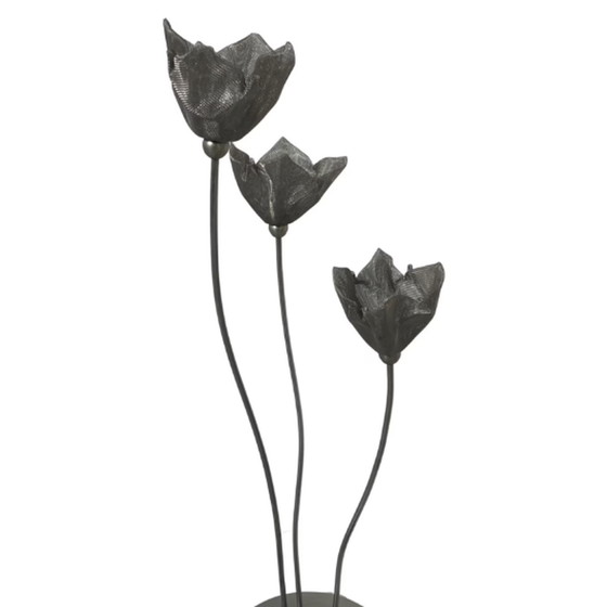 Image 1 of Harco Loor - Dutch Design - Postmodern table lamp - Shaped like flowers - Made from stainless steel