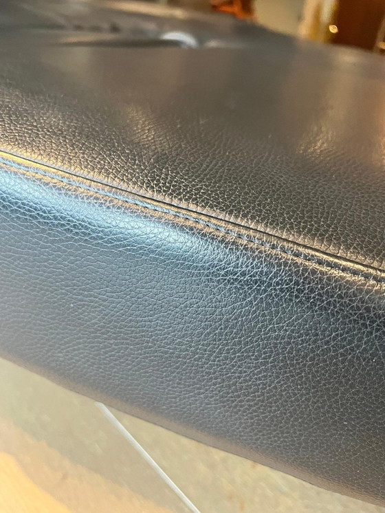 Image 1 of Divano di design in pelle nera Flap di Edra