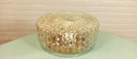 Lampe plafond vintage/plafonnier, ambre