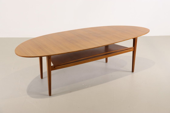 Image 1 of Mid Century organic shaped coffee table