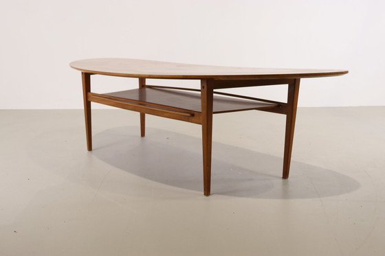 Image 1 of Mid Century organic shaped coffee table