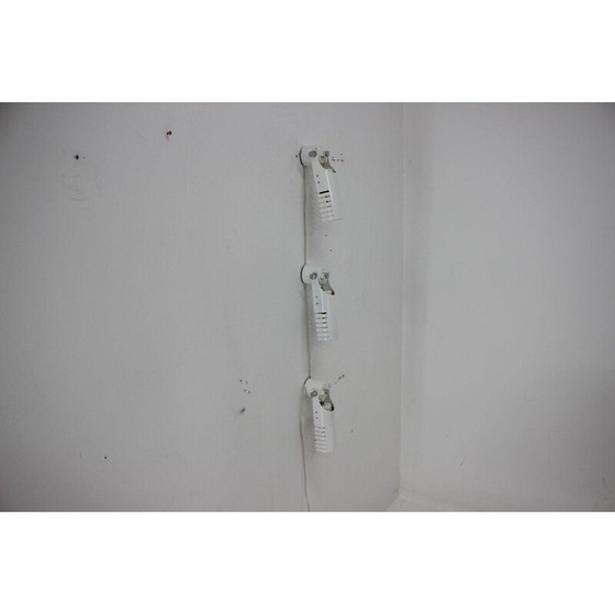 Image 1 of Set of 3 vintage adjustable metal wall sconces, Czechoslovakia 1980