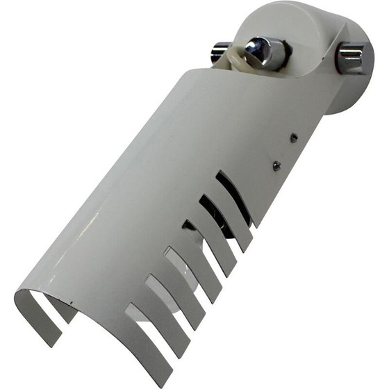 Image 1 of Set of 3 vintage adjustable metal wall sconces, Czechoslovakia 1980