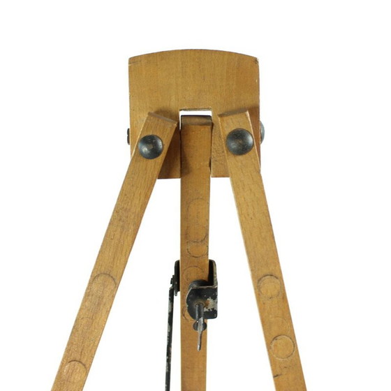 Image 1 of Vintage oak tripod easel, Czechoslovakia 1930