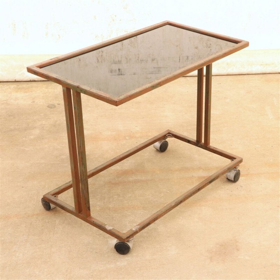 Image 1 of Vintage Czechoslovak industrial serving trolley on wheels, 1970s