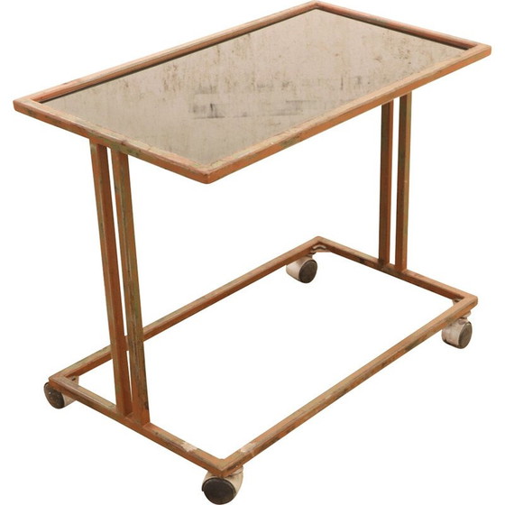 Image 1 of Vintage Czechoslovak industrial serving trolley on wheels, 1970s
