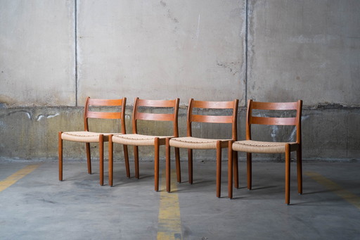 4 X Niels O. Møller - Model 84 Dining Chair