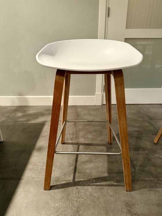 Image 1 of 2X Hay About A Stool Aas32 Barstool 65 White