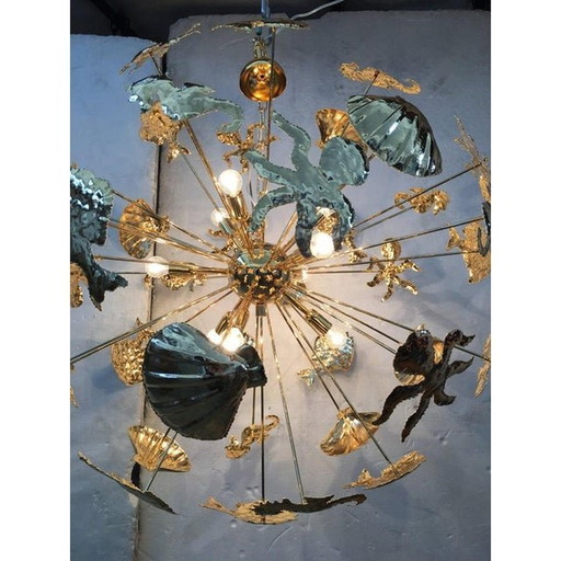 Contemporary Sea Sputnik Chandelier