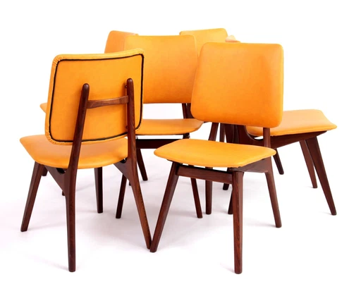 Set Of 6 Dining Table Chairs Louis Van Teeffelen