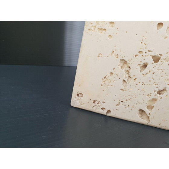 Image 1 of Vintage travertine lamp stand, 1970