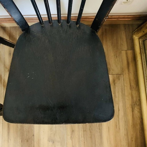 Set of 4 vintage Baumann chairs model 153, 1950-1960