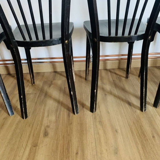 Image 1 of Set of 4 vintage Baumann chairs model 153, 1950-1960