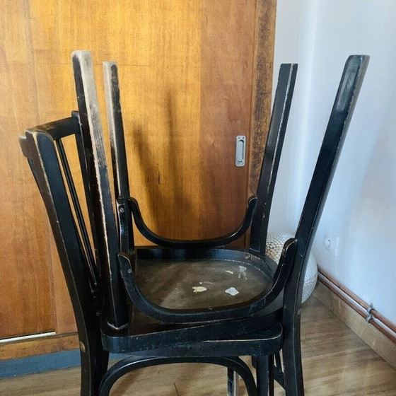 Image 1 of Set of 4 vintage Baumann chairs model 153, 1950-1960