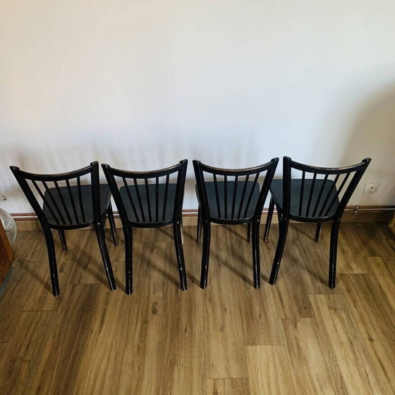 Image 1 of Set of 4 vintage Baumann chairs model 153, 1950-1960