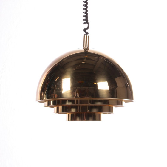 Image 1 of Vereinigte Werkstatten Vintage brass pendant lamp,1960