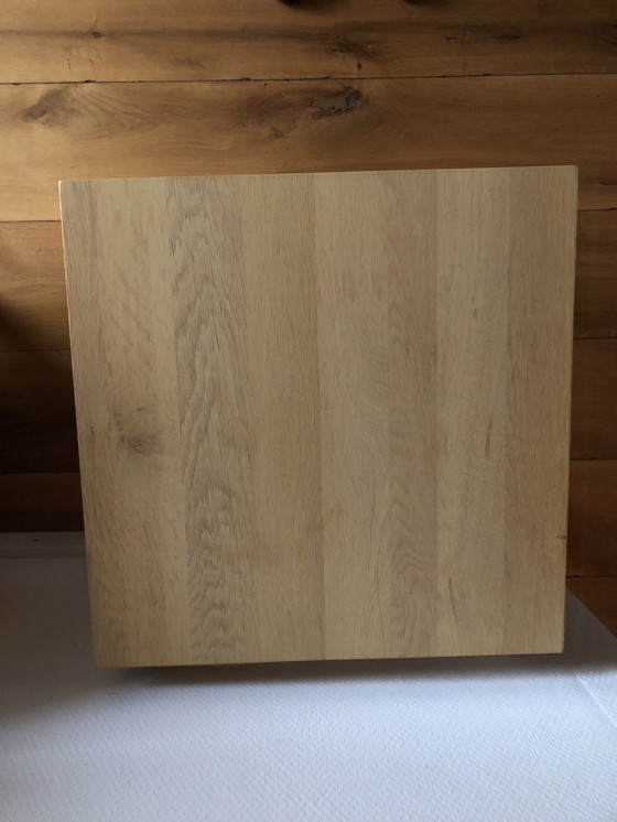 Image 1 of Solid Light Oak Side Table