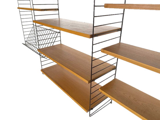 Image 1 of vintage Nisse Strinning wall system with magazine rack - String design AB