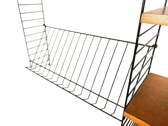 Image 1 of vintage Nisse Strinning wall system with magazine rack - String design AB