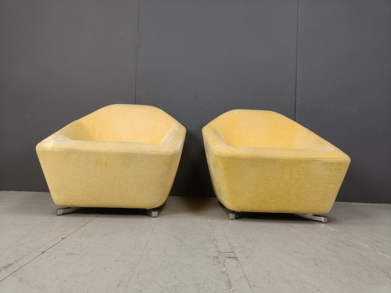 Image 1 of Pair Of Ligne Roset Club Chairs, 1990S