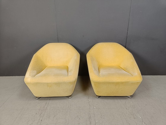 Image 1 of Pair Of Ligne Roset Club Chairs, 1990S