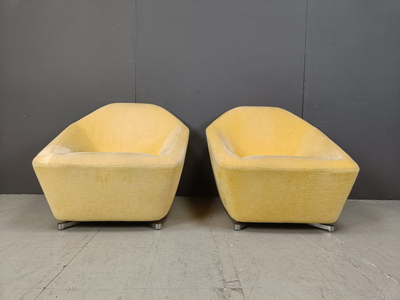 Image 1 of Pair Of Ligne Roset Club Chairs, 1990S