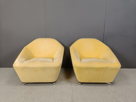 Image 1 of Pair Of Ligne Roset Club Chairs, 1990S