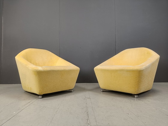 Image 1 of Pair Of Ligne Roset Club Chairs, 1990S