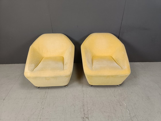 Image 1 of Pair Of Ligne Roset Club Chairs, 1990S