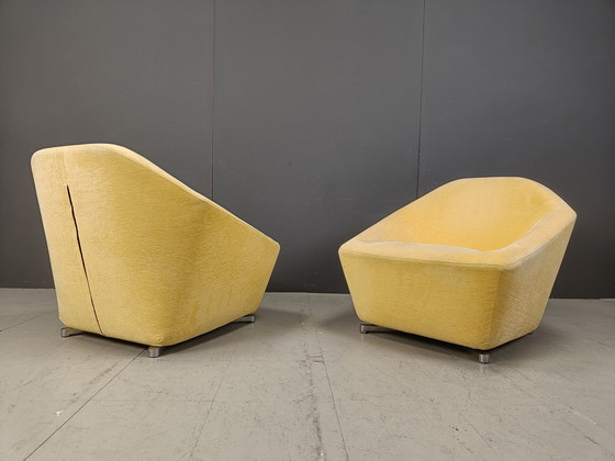 Image 1 of Pair Of Ligne Roset Club Chairs, 1990S