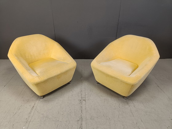 Image 1 of Pair Of Ligne Roset Club Chairs, 1990S