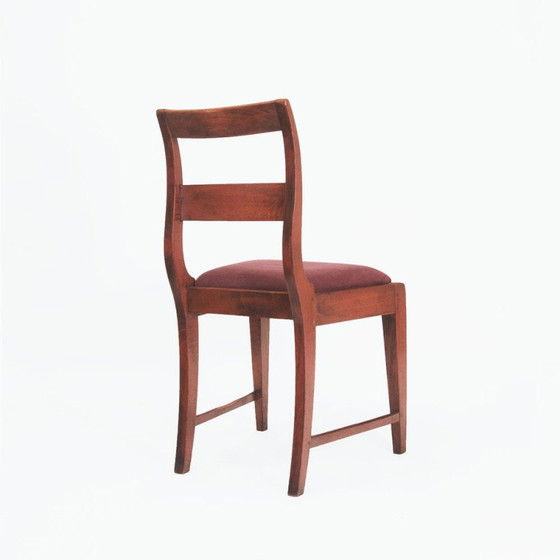 Image 1 of Sedia vintage con struttura in faggio tinto, Danimarca anni '30