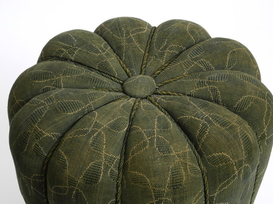 Image 1 of Original Pouf Stool By Jindrich Halabala From 1958 | Art Deco Bauhaus | Made In Czech