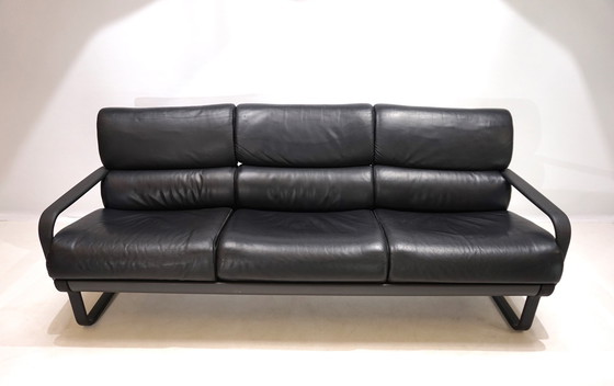 Image 1 of Drabert Lobbytop Three-Seater Leather Sofa By Otto Zapf, 1979