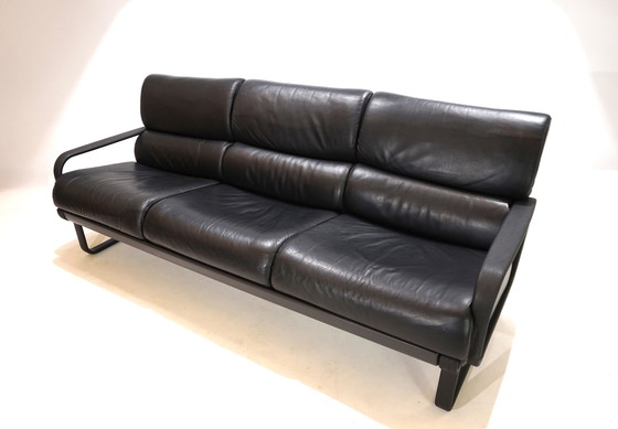 Image 1 of Drabert Lobbytop Three-Seater Leather Sofa By Otto Zapf, 1979