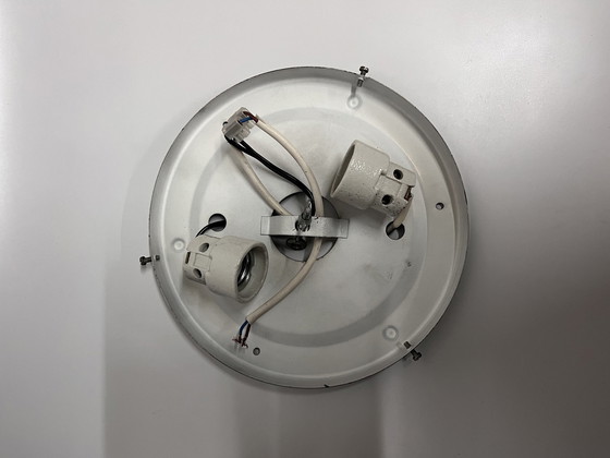 Image 1 of Lumisec Mid - Century Ceiling / Wall Light Clear Bubble Glass 60s