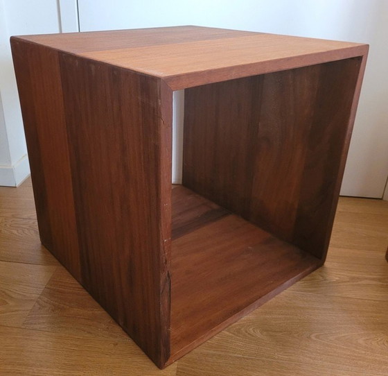 Image 1 of Bellissimo cubo in teak massiccio 50 x 50 cm