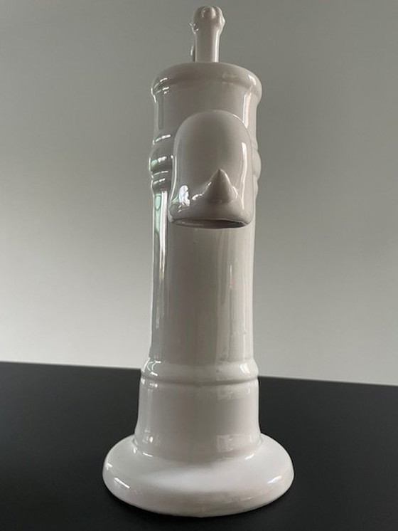 Image 1 of Statue Water Pump White Glazed Ceramic